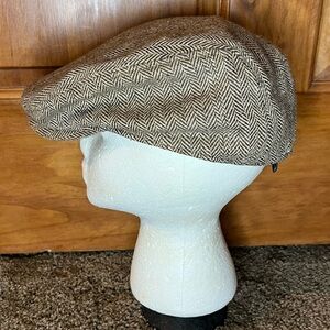 Cremieux Newsboy Cap Plaid Cotton wool Blend Men's Size L / XL A75